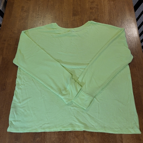 Mens Neon Green Thermal - Picture 3 of 4